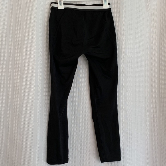 Hollister Black Cropped Leggings XS Y2K Retro Classic Workout - Picture 3 of 6